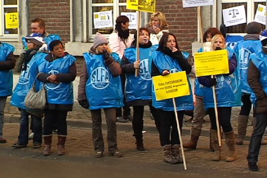 Gerichtspersonal des Gerichtsbezirks Eupen streikt