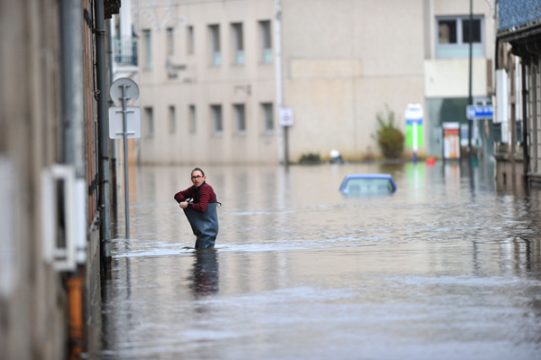 Das Sturmtief zog von Großbritannien nach Frankreich und Spanien (Bild: Morlaix/Bretagne)