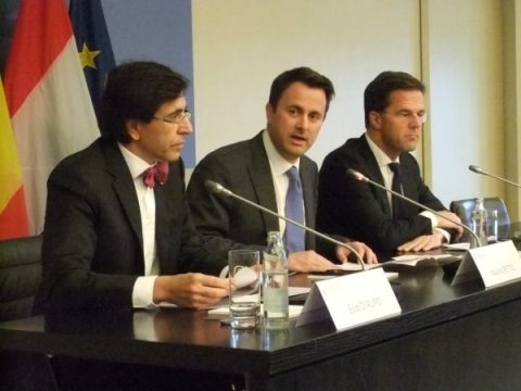 Elio Di Rupo, Xavier Bettel und Mark Rutte