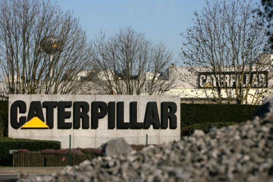 Caterpillar in Gosselies bei Charleroi
