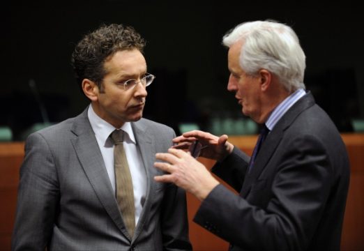 Eurogruppenchef Jeroen Dijsselbloem und EU-Binnenmarktkommissar Michel Barnier