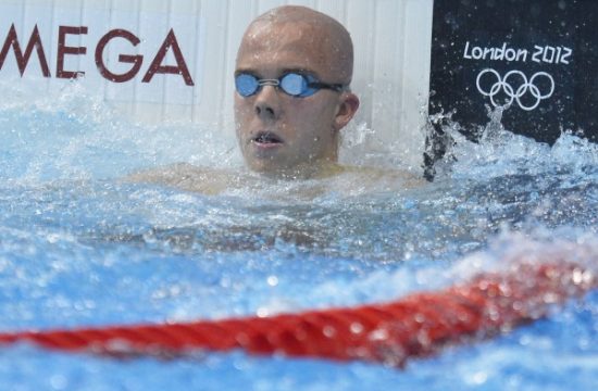 Jasper Aerents war in Herning Schnellster der 4x50 Meter-Staffel im Freistil (Bild: Olympische Spiele in London 2012)