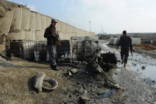 Selbstmordanschlag auf Bundeswehr in Kabul - afghanische Polizei vor Ort