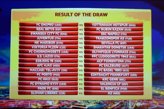 Auslosung Europa League: RC Genk im Sechzehntelfinale FC Anzhi Machatschkala