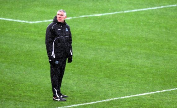 Hannover 96-Trainer Mirko Slomka am 7.3.2012 beim Spiel gegen Standard Lüttich