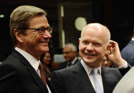 Guido Westerwelle und William Hague in Brüssel