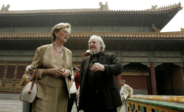 Königin Paola und Willy Van den Bussche am 7. Juni 2005 in der Verbotenen Stadt in Peking