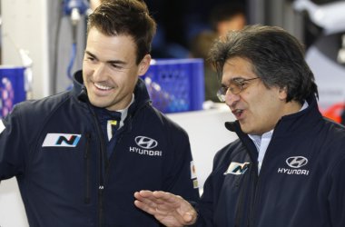 Dani Sordo und Teamchef Michel Nandan