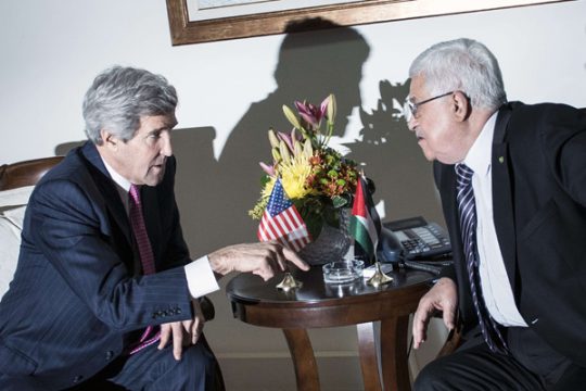 US-Außenminister John Kerry trifft Palästinenserpräsident Mahmud Abbas (Ramallah, 4. Januar)