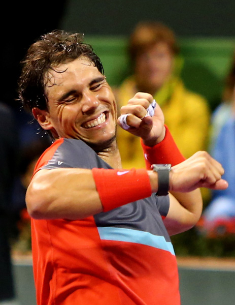 Rafael Nadal feiert in Doha den ersten Turniersieg 2014