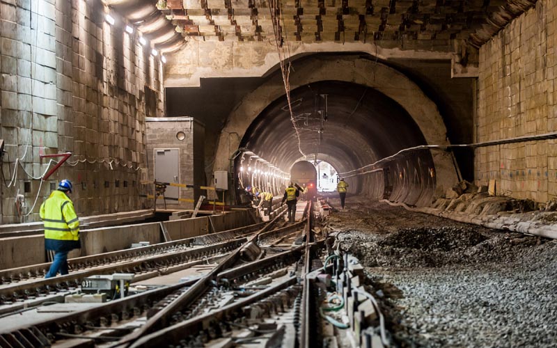 Der neue Bahntunnel Schuman-Josapht ist 1,3 Kilometer lang