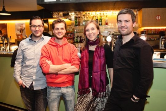 David Mollers, Frederic Biegmann, Alice Smeets und Adrian Küchenberg