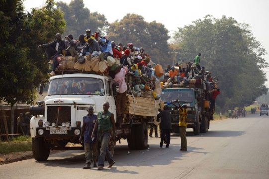Muslimische Zentralafrikaner verlassen die Hauptstadt Bangui
