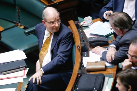 Finanzminister Koen Geens am Donnerstag in der Kammer