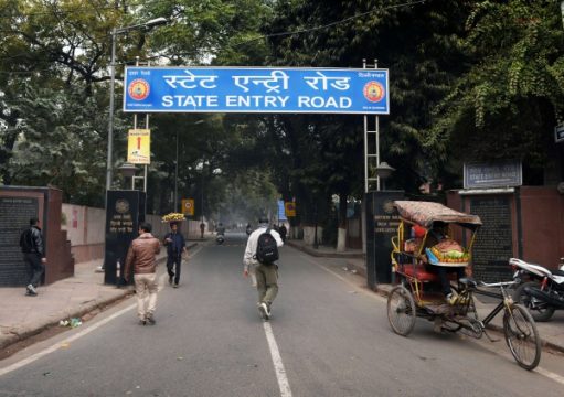 Straße die zu dem Park in New Delhi führt, in dem die Dänin vergewaltigt wurde