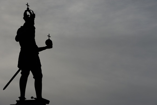 Statue Karls des Großen vor dem Aachener Rathaus