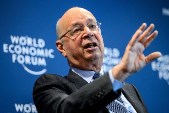 WEF-Präsident Klaus Schwab am Mittwoch im Hauptquartier desq Weltwirtschaftsforums in Cologny, in der Nähe von Genf