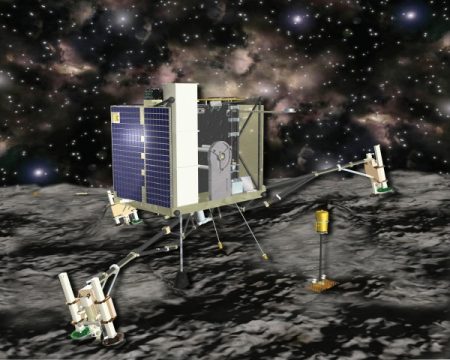 Computeranimiertes Bild der Weltraumsonde "Rosetta"