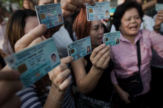 Viele Wähler konnten ihre Stimme nicht abgeben, weil Oppositionelle die Wahllokale blockierten