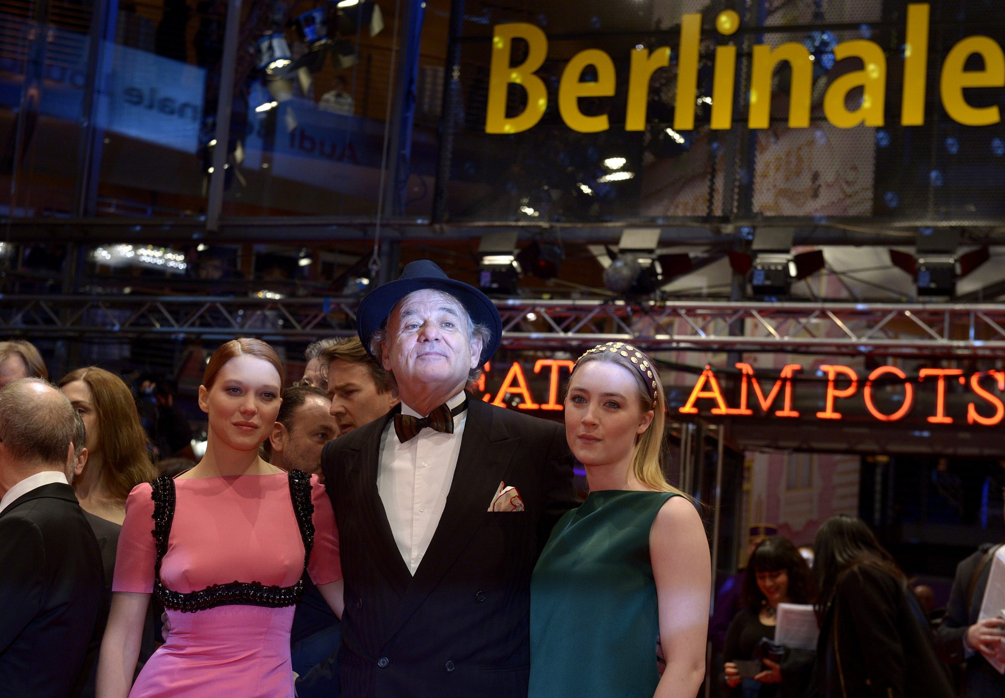 64. Berlinale - Schauspieler Lea Seydoux, Bill Murray, Saoirse Ronan stellen ihren Film The Grand Budapest Hotel" vor