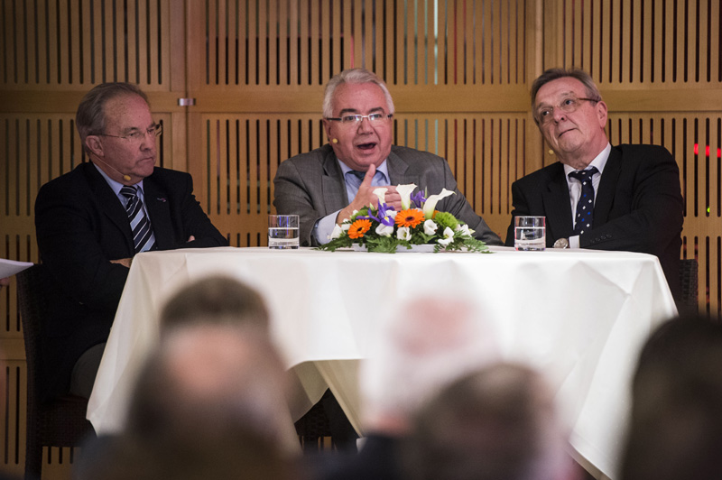 Ehemalige MP: Bruno Fagnoul, Marcel Lejoly und Mathieu Grosch