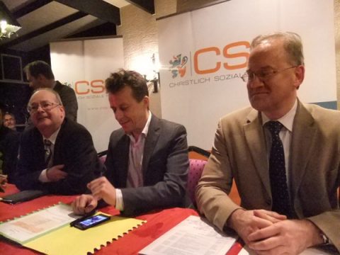 Regionalminister Carlo Di Antonio bei einem Treffen mit CSP-Vertretern