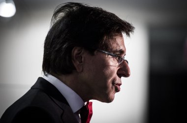 Premier Elio Di Rupo bei der Rede im Europasaal