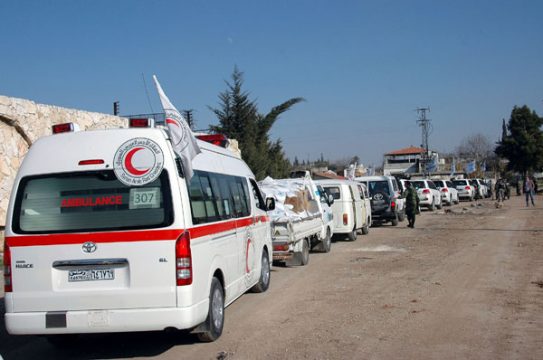 Hilfsgueter Transport nach Homs
