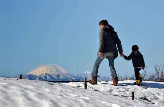 Heftige Schneefällen in Japan (Bild: Tokio, im Hintergrund der Vulkan Fuji)
