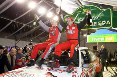 Sieger der Legend Boucles de Spa: Co Anthony Bourdeaud'hui und François Duval