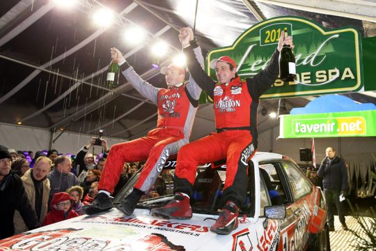 Sieger der Legend Boucles de Spa: Co Anthony Bourdeaud'hui und François Duval