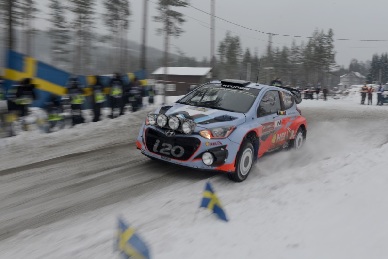 Thierry Neuville - Rallye Schweden, Tag zwei