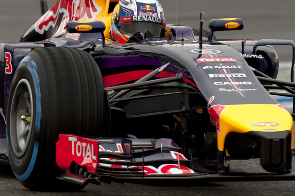 Red Bull mit Anlaufschwierigkeiten: Viele Runden hat der RB10 in Jerez nicht gedreht