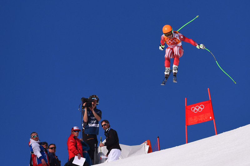 Sandro Viletta aus der Schweiz gewinnt die Super-Kombination