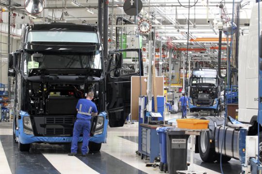 Volvo Trucks Gent (Bild: Nicolas Maeterlinck/Belga)
