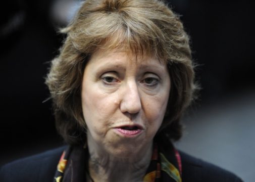 Die EU-Außenbeauftragte Catherine Ashton in Brüssel
