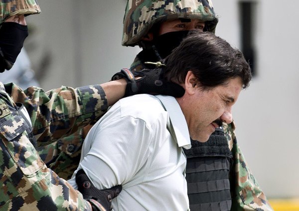 Der mexikanische Drogenboss Joaquín "El Chapo " Guzmán am 22.2. in Mexico City