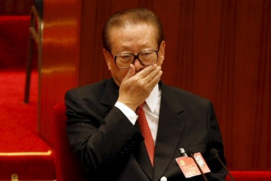 Der frühere chinesische Staatspräsidenten Jiang Zemin am 15.10.2007