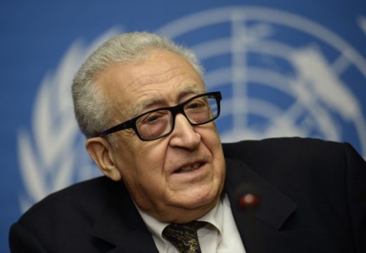 Der UN-Vermittler Lakhdar Brahimi am Dienstag in Genf