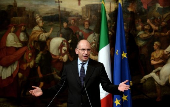 Italiens Regierungschef Enrico Letta tritt zurück (Bild vom 12.2.)