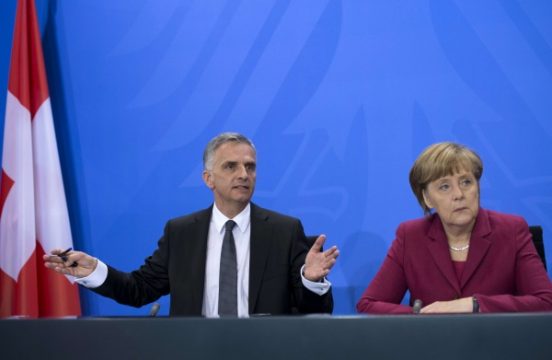 Didier Burkhalter und Angela Merkel in Berlin