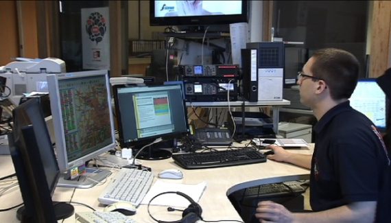 Arbeit in der Notrufzentrale in Lüttich