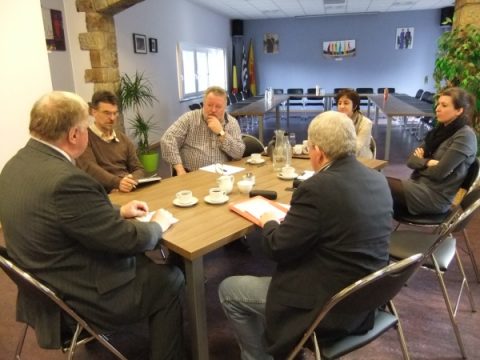 Treffen zwischen Ministerpräsident Karl-Heinz Lambertz und dem Gemeindekollegium von Weismes