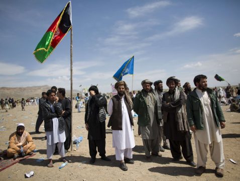 Anhänger des Präsidentenkandidaten Ashraf Ghani bei einer Wahlkampfveranstaltung in Herat