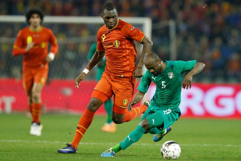 Belgien vs. Elfenbeinküste - Christian Benteke (Foto: Bruno Fahy/BELGA)