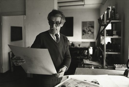André Blank im Atelier, 1984-1985