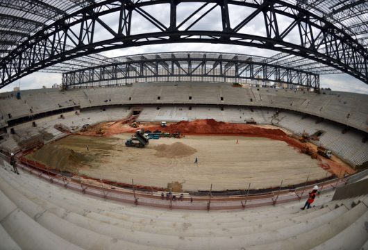 Die WM-Arena da Baixada in Curitiba wird wohl erst einen Monat vor Anpfiff fertig (Bild: Dezember)