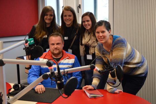 BIB-Journalisten für einen Tag mit Claude Lejoly von Spotlight und BRF-Journalistin Simonne Doepgen