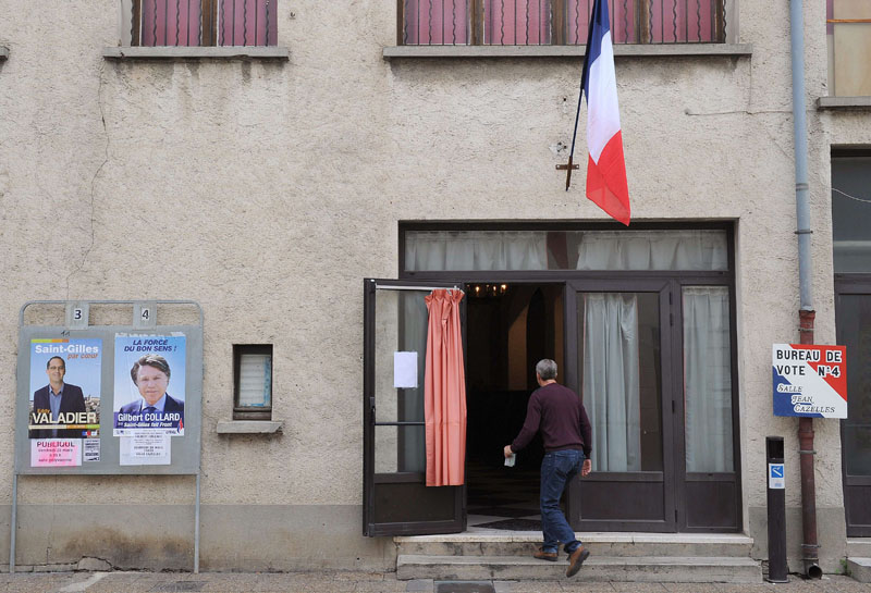 Wahlbüro in Saint Gilles