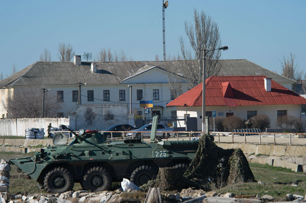 Russische Truppen nehmen ukrainischen Militärstützpunkt in Feodossija ein